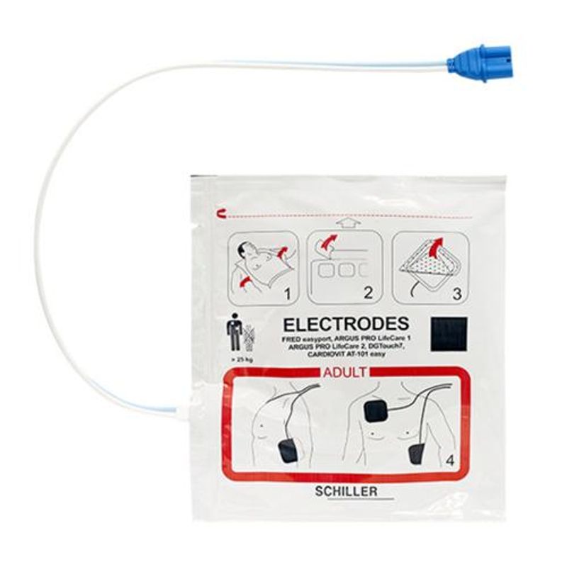 Schiller FRED Easyport elektroder voksen(pre-connected)
