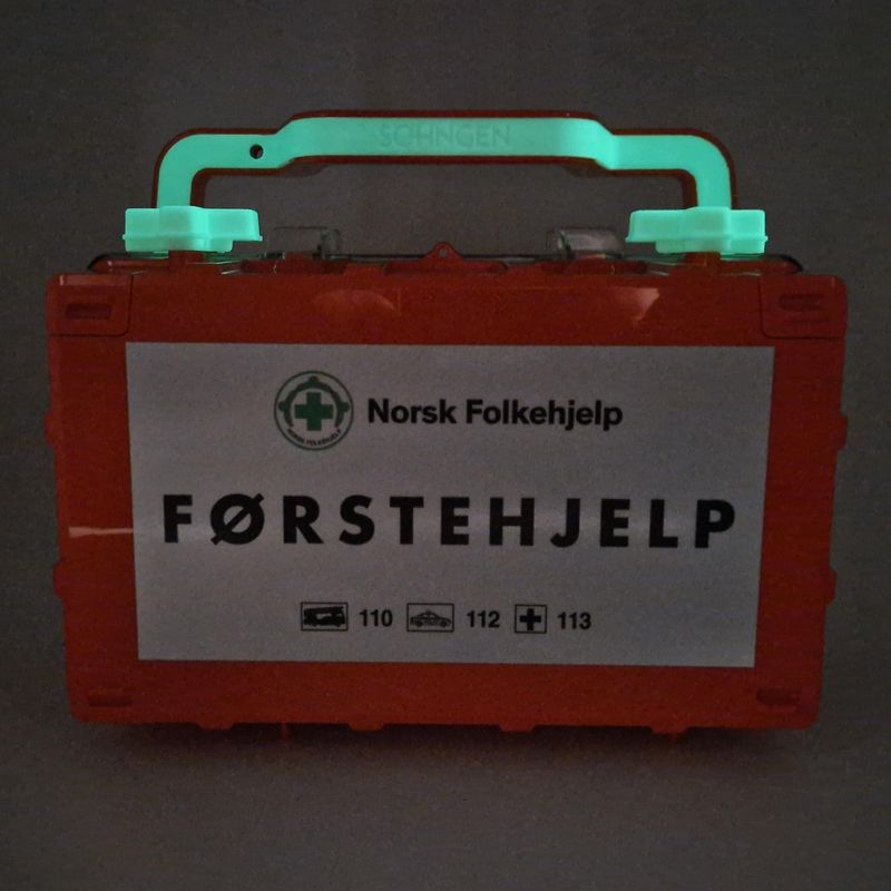 Førstehjelpskoffert Standard Komplett  Norsk Folkehjelp