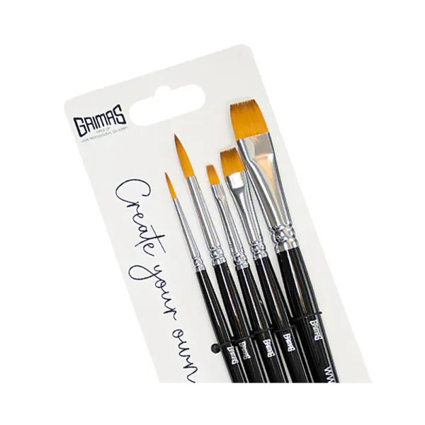 Hovedbilde Ansikts pensel sett rund/flat