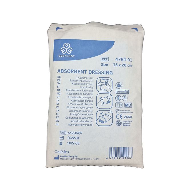 Hovedbilde Absorberende bandasje 15x20cm usteril 25 stk.